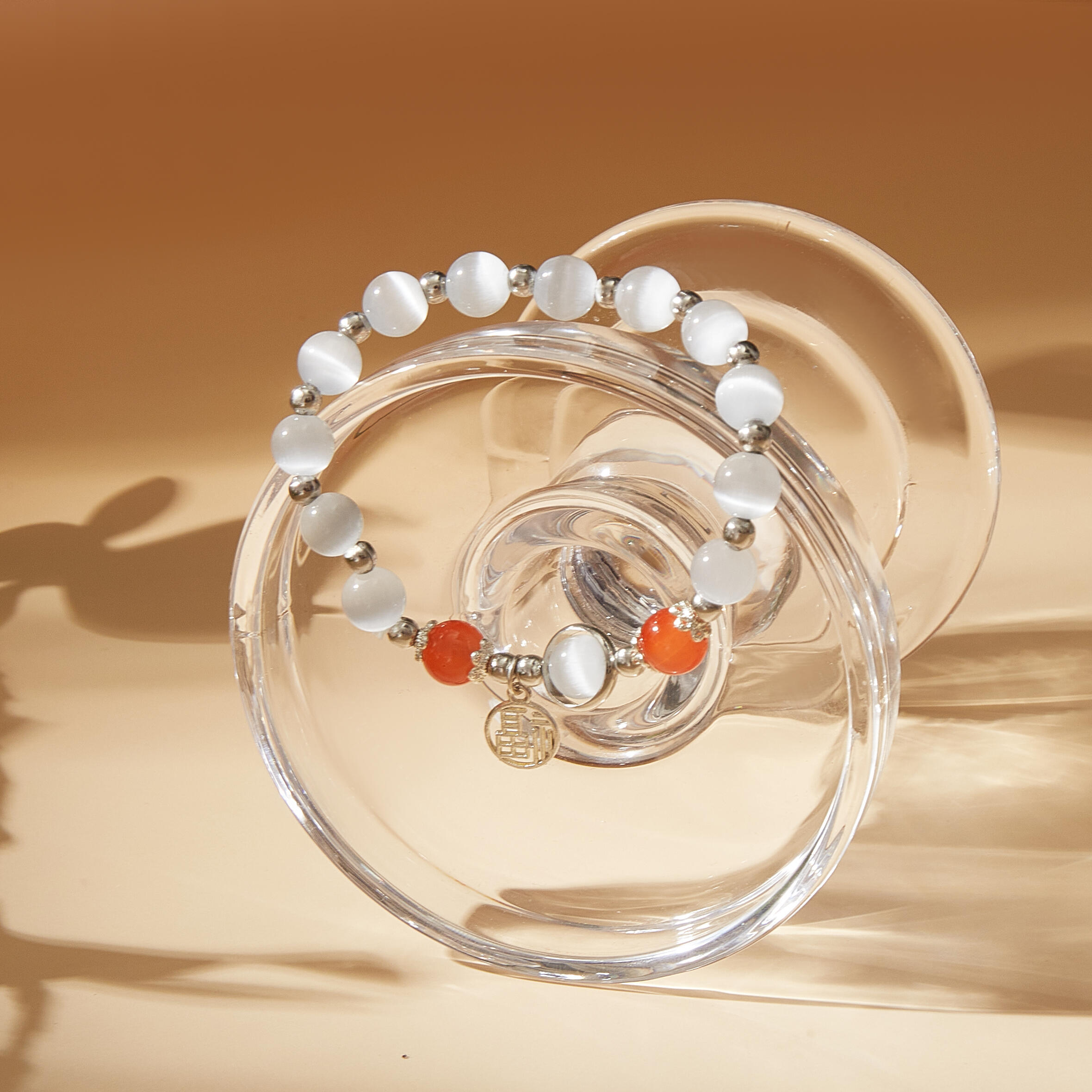 New Trendy Cat's Eye Agate-Like Bracelet | Minimalist Crystal Jewelry for Women, Ins-Inspired Niche Design